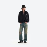 Badge Half Placket Sweater